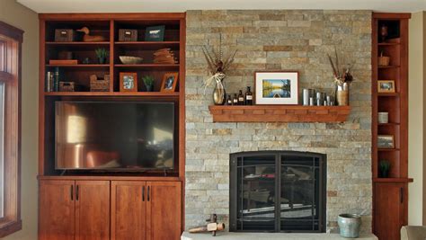 Custom Fireplace Cabinets Iowa Heartland Designs