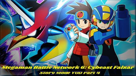 Megaman Battle Network Cybeast Falzar Run Part Youtube