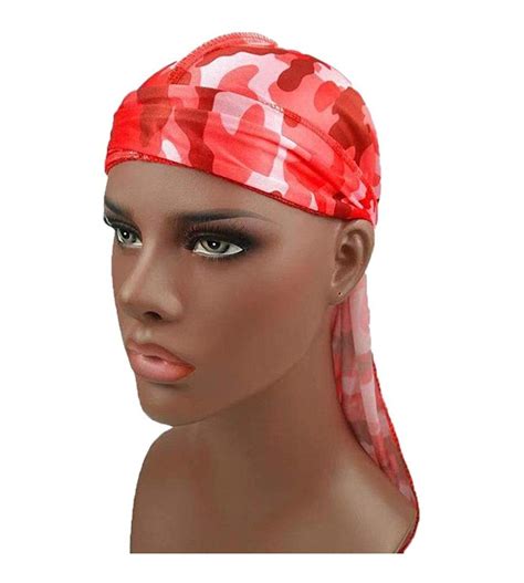 Durag Headwear Pirate Cap For Men Women Unisex Solid Color Turban