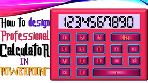 How To Design Professional And Animated Calculator In Powerpoint Youtube