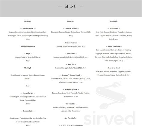 Kitchen Table Bistro Menu – Things In The Kitchen