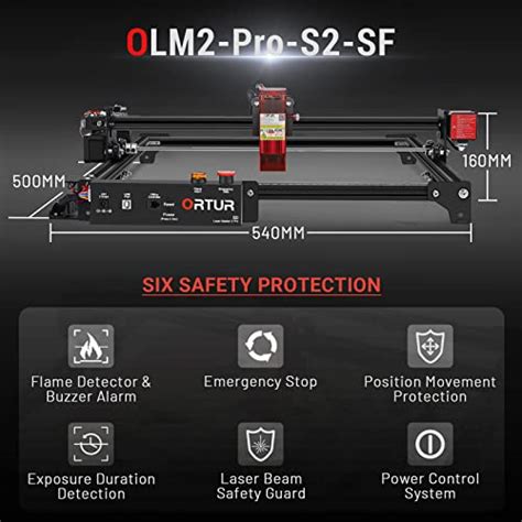 ORTUR 24V Laser Engraver 2 Pro S2 SF Laser Cutter 5 5W Output Power