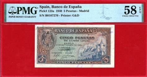 Pesetas Certificado Pmg Epq Spain Ebay