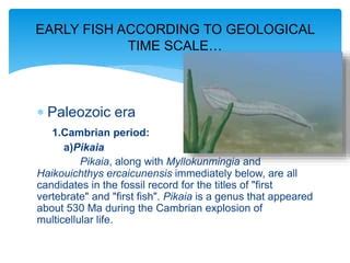 Evolution of fish (Early fish) | PPT