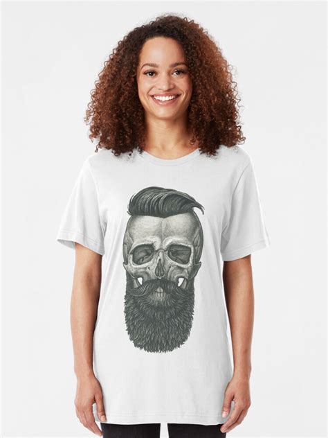 Bearded Skull T Shirt By Awesomemerch Redbubble