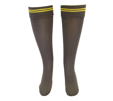 Brown/gold School Long Socks – Starlite Wear