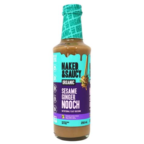 Naked Saucy Vegan Nutritional Yeast Dressing Sesame Ginger At