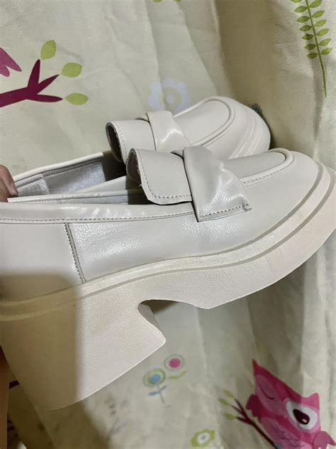 white loafers, Women's Fashion, Footwear, Loafers on Carousell