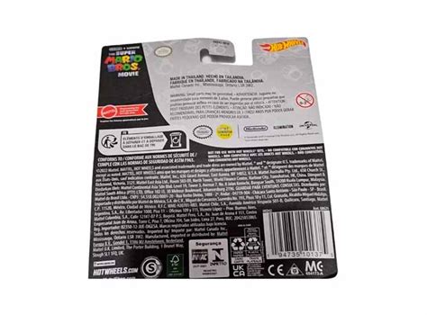 VEHÍCULO HOT WHEELS SUPER MARIO BROS PELÍCULA TEATRAL MARIO KART FUNDIDO A TROQUEL
