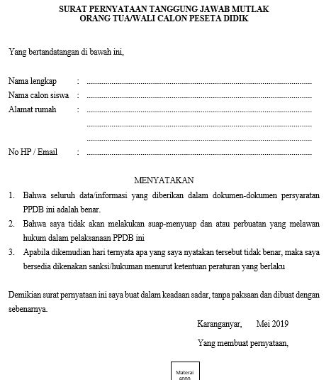 Cara Buat Surat Pernyataan Tanggung Jawab Mutlak Cara