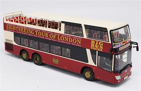 Diecast Ankai London Double Decker Bus Model 1:43 Scale Red [VB1A646]