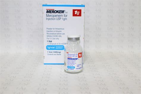 Meropenem For Injection Usp Gm Merokem