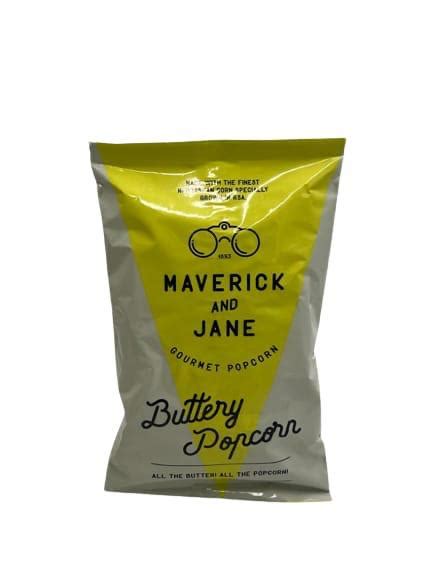 Maverick And Jane Buttery Popcorn 100g Sweet And Soda