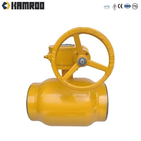 Kamroo Fully Weld Trunnion Mounted 600lb Wcb Body API6d Standard Ball