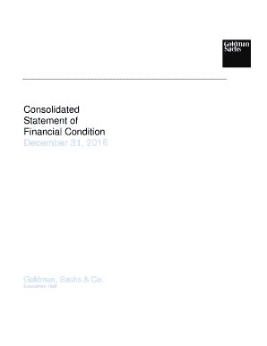 Fillable Online Consolidated Statement Of Financial Condition And