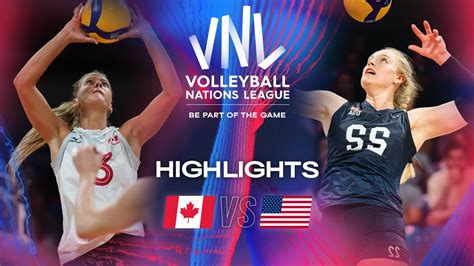 Can Vs Usa Highlights Week Women S Vnl