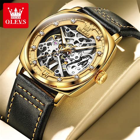 Olevs Montre Bracelet M Canique Automatique Vid E Pour Homme Montres