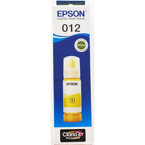 Epson 012 Ecotank Yellow Ink Bottle C13T07K498 For L8180 L8160