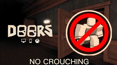 No Crouching Challenge Roblox DOORS YouTube