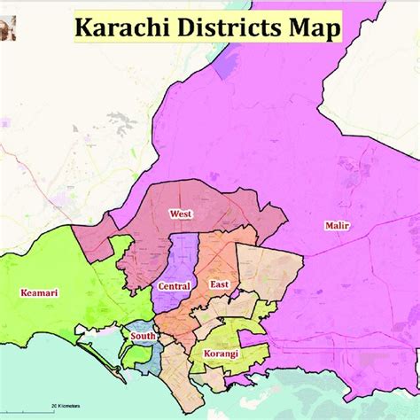 Karachi District Map. Source: Urban Resource Centre, Karachi (2020 ...