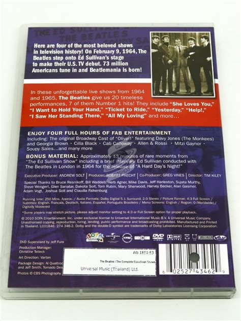 The Beatles The Complete Ed Sullivan Shows Starring The Beatles