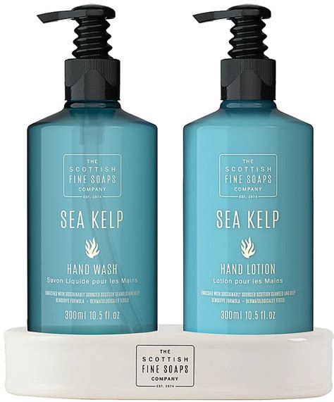 Scottish Fine Soaps Sea Kelp Set Recycled Bottles Liqsoap300ml H