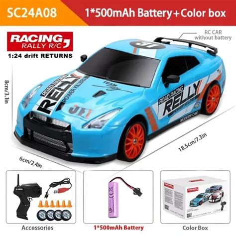 124 High Speed Rc Drift Vehicle Mustang 4wd Remote Control Racing Car