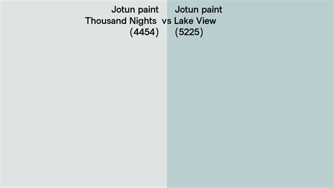 Jotun Paint Thousand Nights Vs Lake View Side By Side Comparison