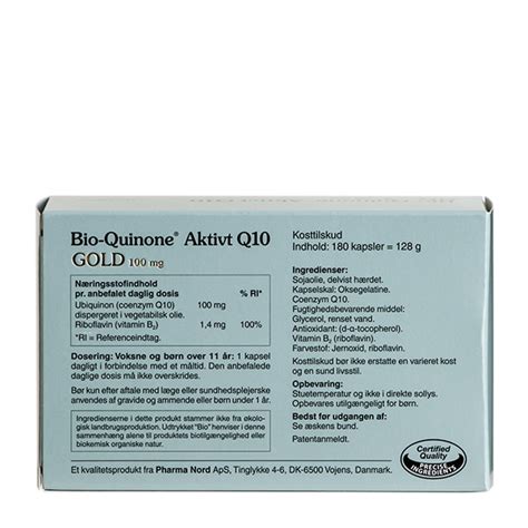 Bio Quinone Aktivt Q Gold Mg Kapsler