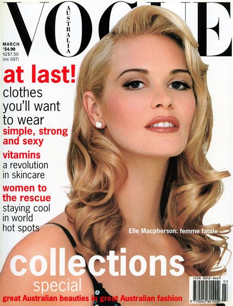 15 Of Elle Macphersons Best Magazine Covers Elle Macpherson Vogue Australia Vogue