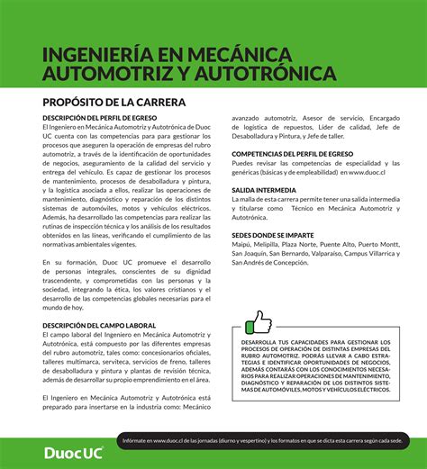 Ingenier A En Mec Nica Automotriz Y Autotr Nica By Duoc Uc Issuu