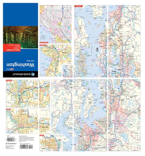 Rand Mcnally Easy To Fold Washington State Laminated Map Map Rand