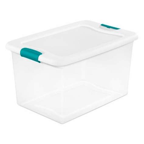 Sterilite 6 Qt Latch Storage Box 12 Pack And 64 Qt Latch Storage Box