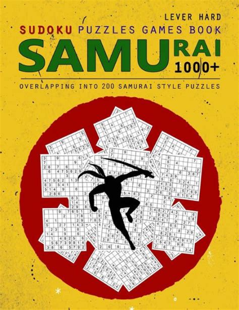 Samurai Sudoku Puzzle Book Overlapping Into Samurai Style