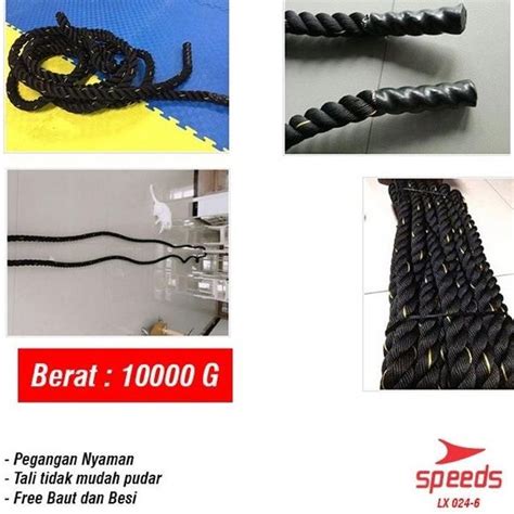 Jual Speeds Battle Rope 12 Meter Tali Fitness Ropes Gym Original 024 6