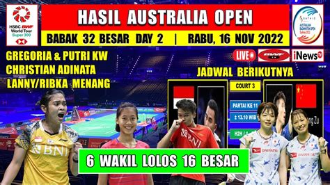 Hasil Australia Open 2022 Hari Ini Day 2 R32 GREGORIA KW Menang 6