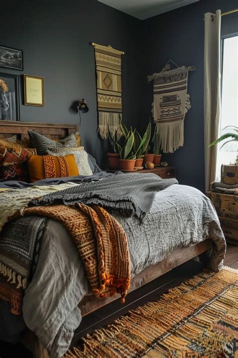 Masculine Boho Bedroom In 2024 Bedroom Inspirations Relaxing Bedroom