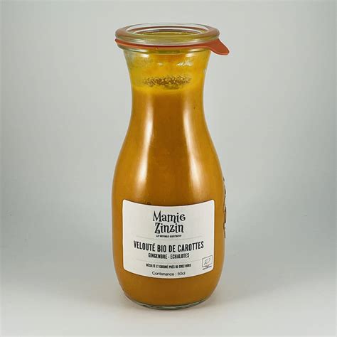 Mamie Zinzin velouté bio de carottes gingembre 50cl