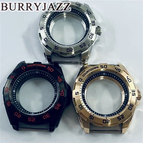 BURRYJAZZ Bo Tier De Montre Tanche En Acier Inoxydable Massif 45mm NH35