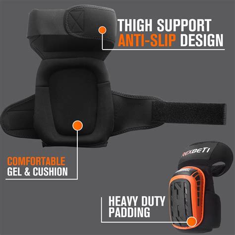 REXBETI Knee Pads For Work Construction Gel Knee Pads Tools Heavy