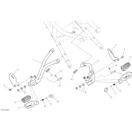 25C REPOSE PIEDS ARRIERE POUR DESERT X RALLY 2024 Esprit DUCATI La