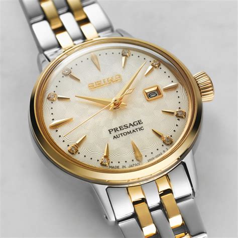 Seiko Presage Cocktail Time White Lady Diamond Twist Cream Dial