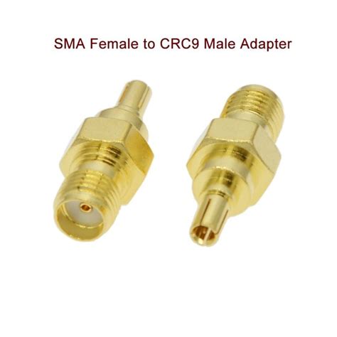 Pcs Rf Coaxial Adapter Sma Female To Crc Male Plug Coax Connector