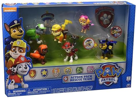 Nickelodeon Paw Patrol Exclusive 6 Pk Action Pups Set Amazon Co Uk