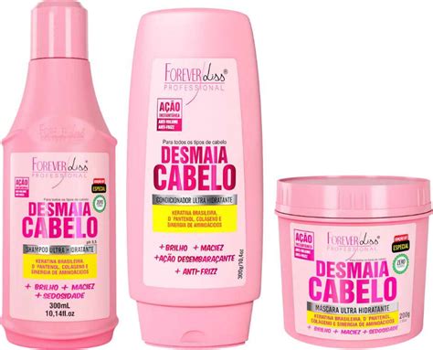 Forever Liss Kit Desmaia Cabelo Shampoo 300ml Condicionador 300g