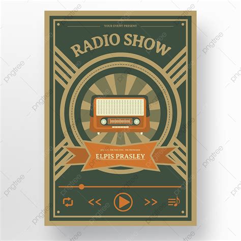 Vintage Radio Poster Template Download On Pngtree