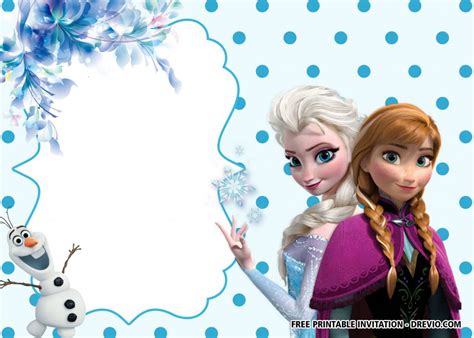 FREE Printable Frozen Anna and Elsa Invitation Templates | Download ...