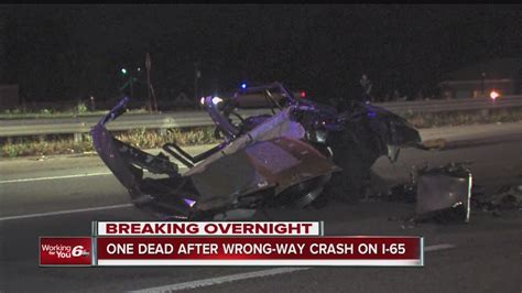 Person Killed In Wrong Way I 65 Crash Youtube