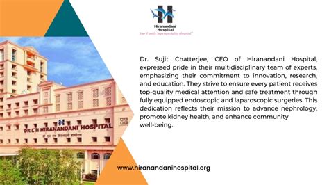 PPT - LH Hiranandani Hospital's Kidney Care unit boasts top-tier ...