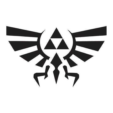 Hyrule Royal Crest Triforce Legend Of Zelda Svg File Video G Inspire